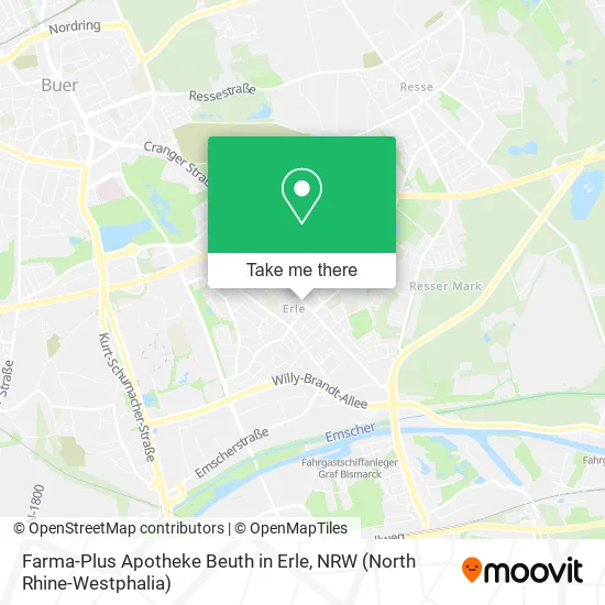 Карта Farma-Plus Apotheke Beuth in Erle