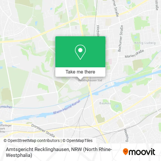Карта Amtsgericht Recklinghausen