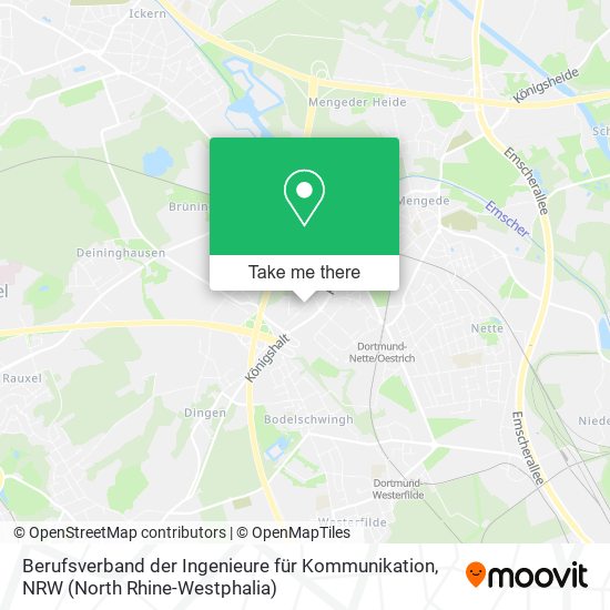 Berufsverband der Ingenieure für Kommunikation map