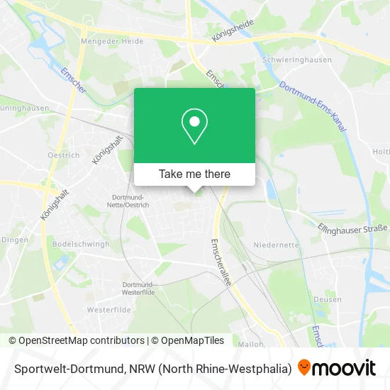 Карта Sportwelt-Dortmund