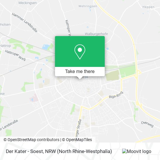 Der Kater - Soest map