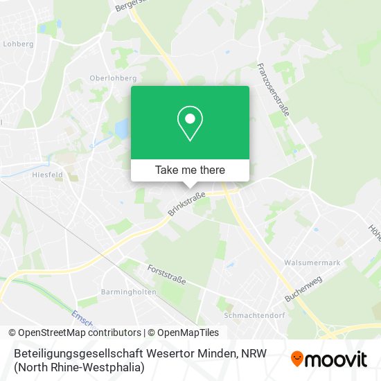 Карта Beteiligungsgesellschaft Wesertor Minden
