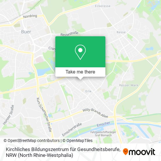 Kirchliches Bildungszentrum für Gesundheitsberufe map