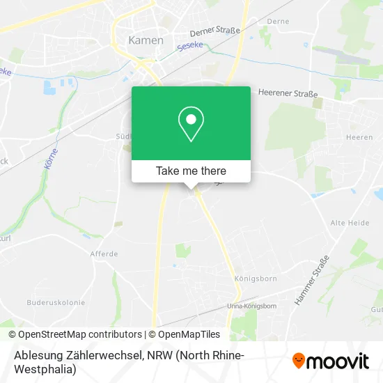 Карта Ablesung Zählerwechsel