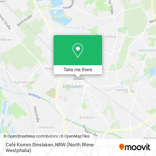 Café Komm Dinslaken map