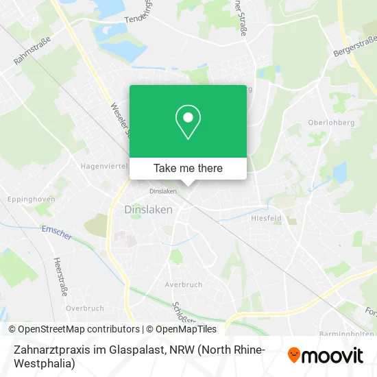 Карта Zahnarztpraxis im Glaspalast