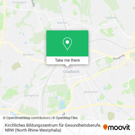 Kirchliches Bildungszentrum für Gesundheitsberufe map