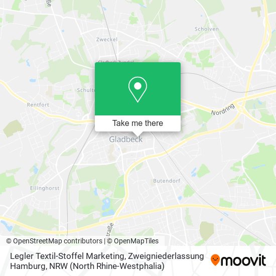 Карта Legler Textil-Stoffel Marketing, Zweigniederlassung Hamburg