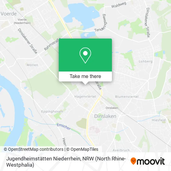 Карта Jugendheimstätten Niederrhein