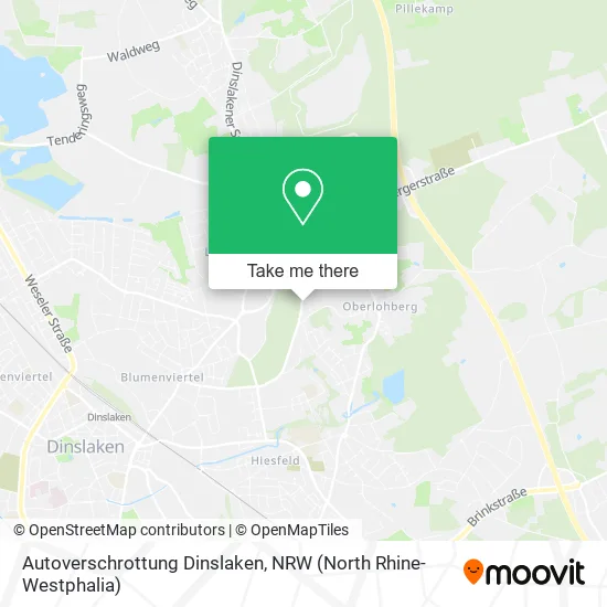 Карта Autoverschrottung Dinslaken