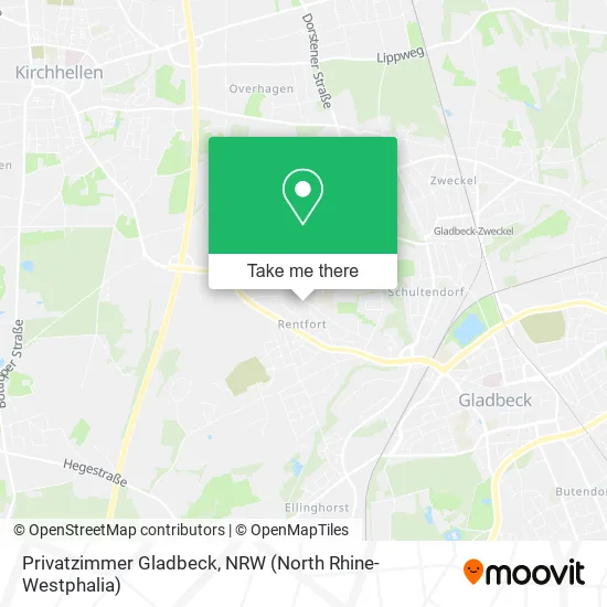 Карта Privatzimmer Gladbeck
