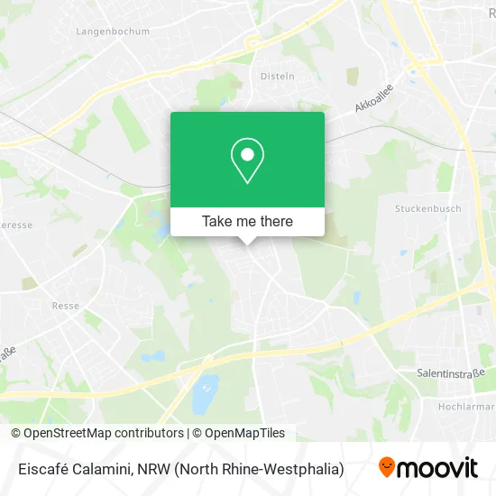 Карта Eiscafé Calamini