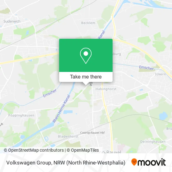 Карта Volkswagen Group