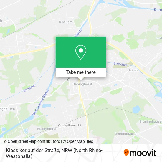 Карта Klassiker auf der Straße