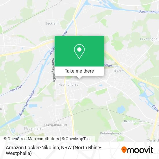 Amazon Locker-Nikolina map