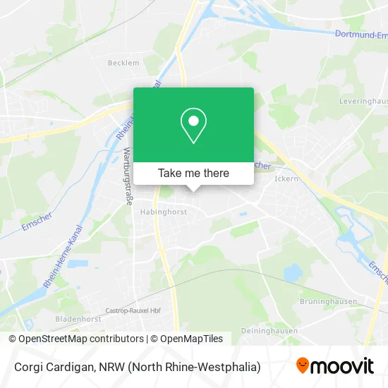Corgi Cardigan map