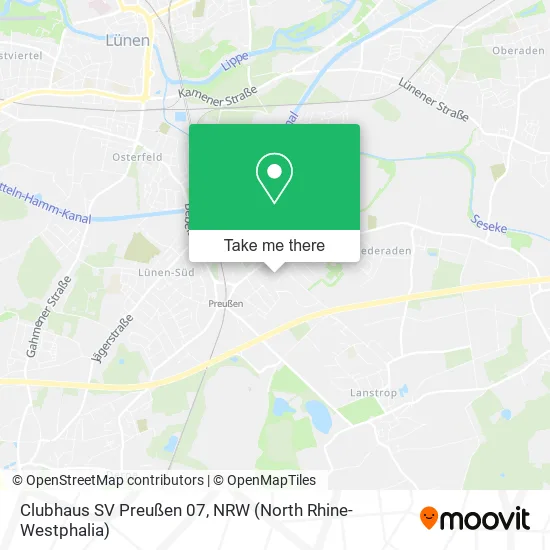 Карта Clubhaus SV Preußen 07