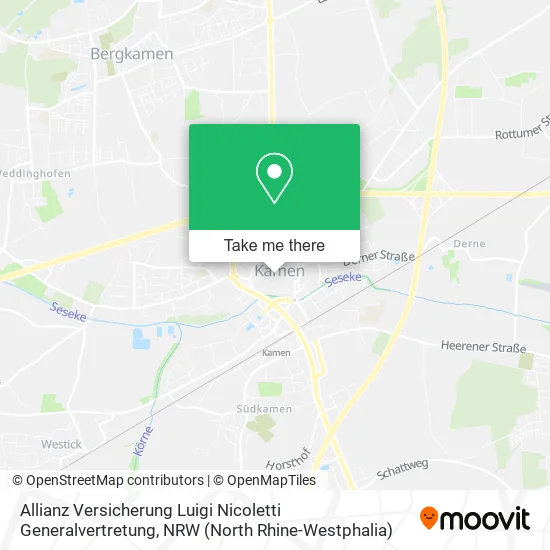Карта Allianz Versicherung Luigi Nicoletti Generalvertretung
