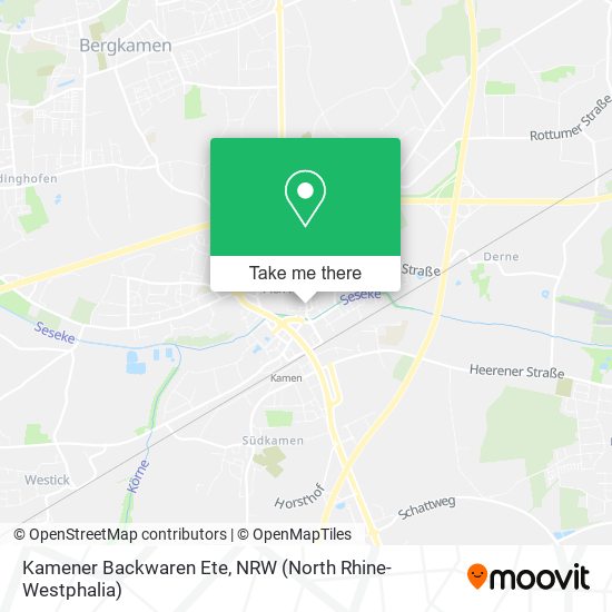 Карта Kamener Backwaren Ete
