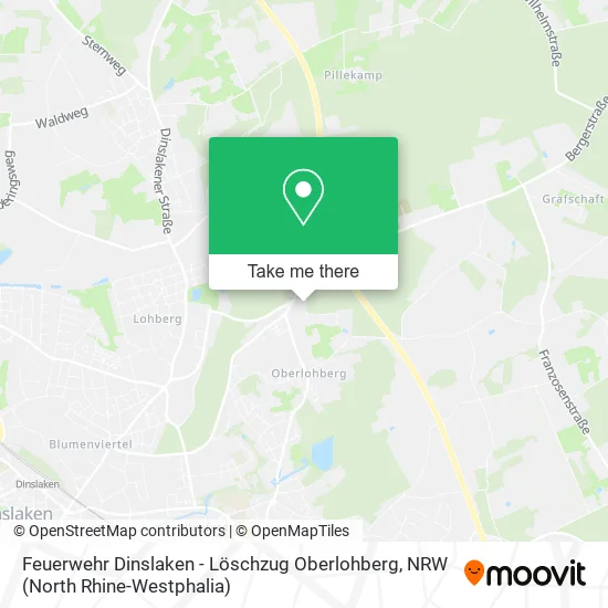 Карта Feuerwehr Dinslaken - Löschzug Oberlohberg