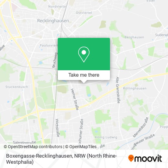 Boxengasse-Recklinghausen map
