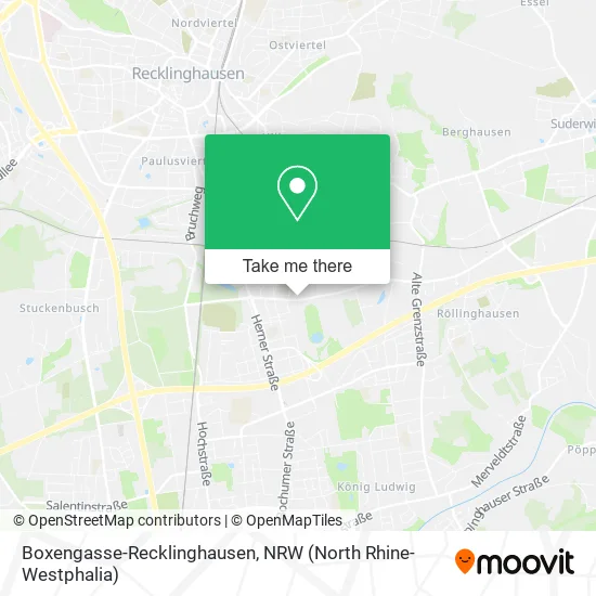 Boxengasse-Recklinghausen map