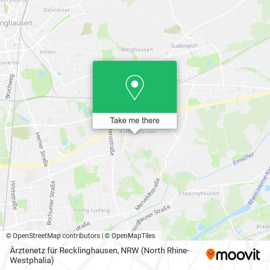 Карта Ärztenetz für Recklinghausen