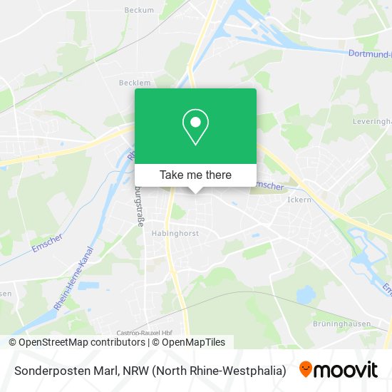 Sonderposten Marl map