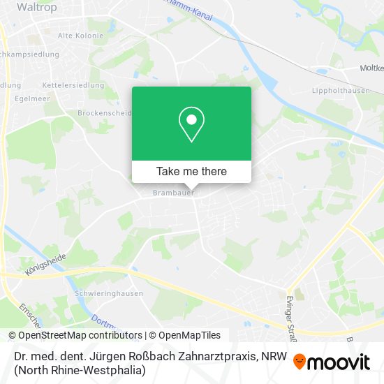 Dr. med. dent. Jürgen Roßbach Zahnarztpraxis map