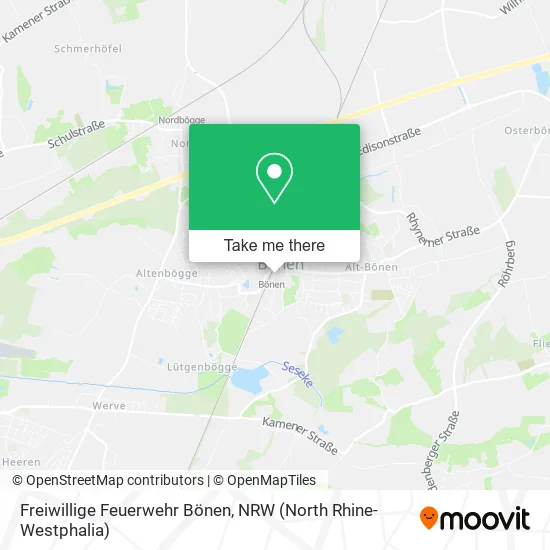 Карта Freiwillige Feuerwehr Bönen