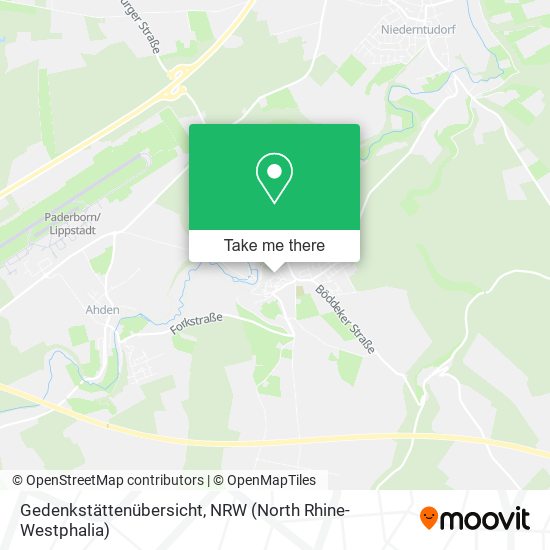 Gedenkstättenübersicht map