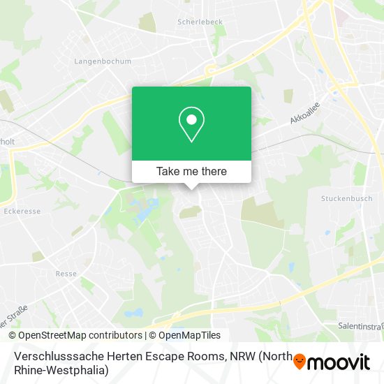Verschlusssache Herten Escape Rooms map