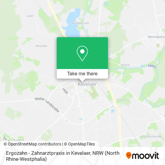 Карта Ergozahn - Zahnarztpraxis in Kevelaer