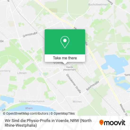 Карта Wir Sind die Physio-Profis in Voerde