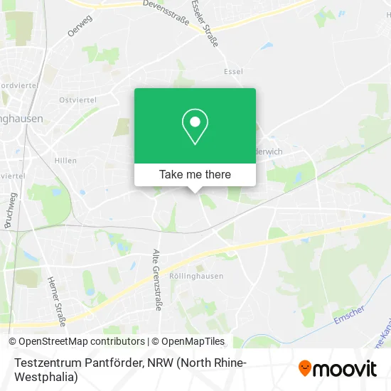 Testzentrum Pantförder map