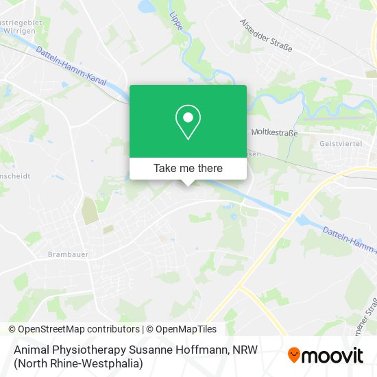 Animal Physiotherapy Susanne Hoffmann map