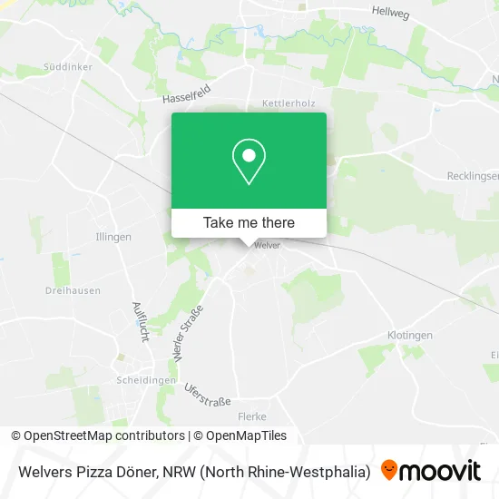 Карта Welvers Pizza Döner