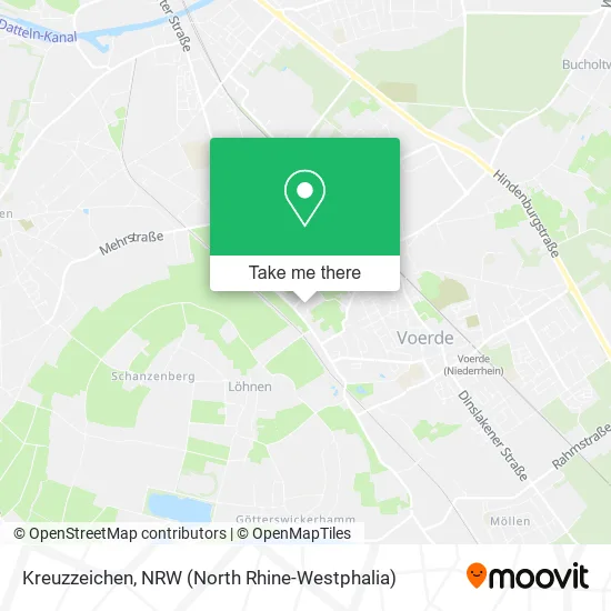 Карта Kreuzzeichen