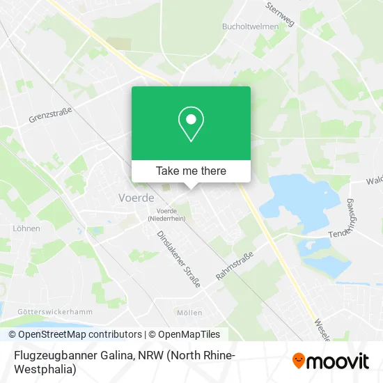 Flugzeugbanner Galina map