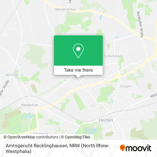 Карта Amtsgericht Recklinghausen