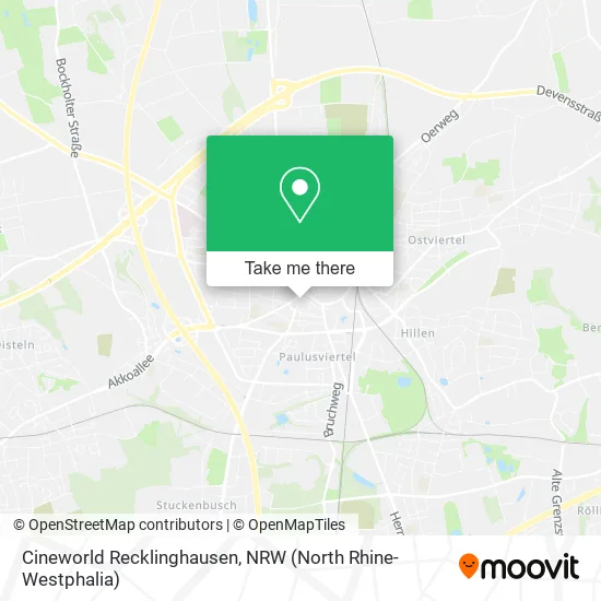 Карта Cineworld Recklinghausen