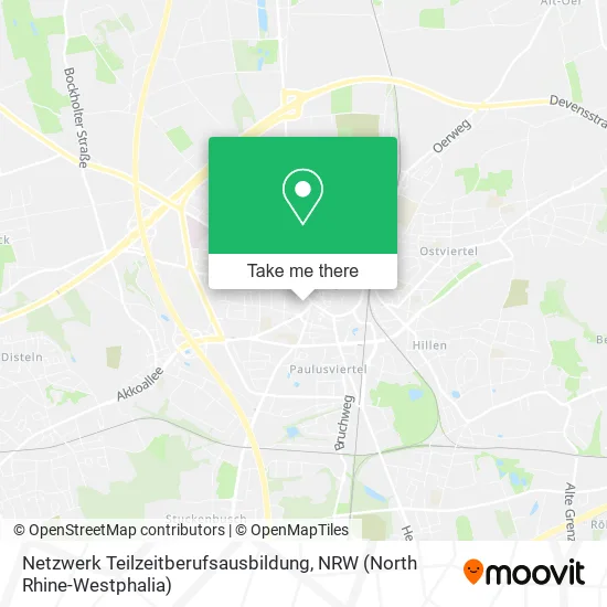 Netzwerk Teilzeitberufsausbildung map