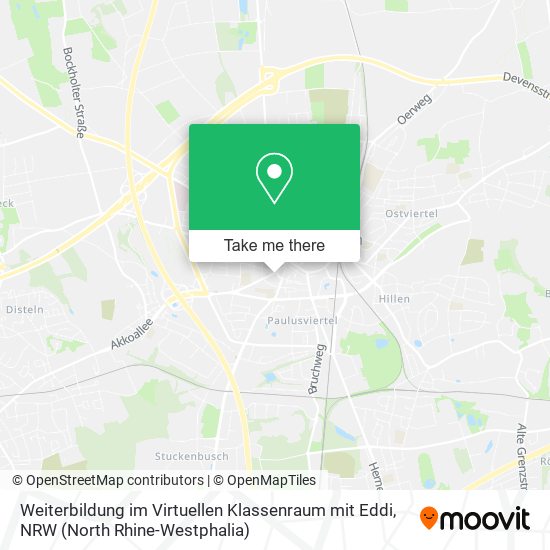 Weiterbildung im Virtuellen Klassenraum mit Eddi map