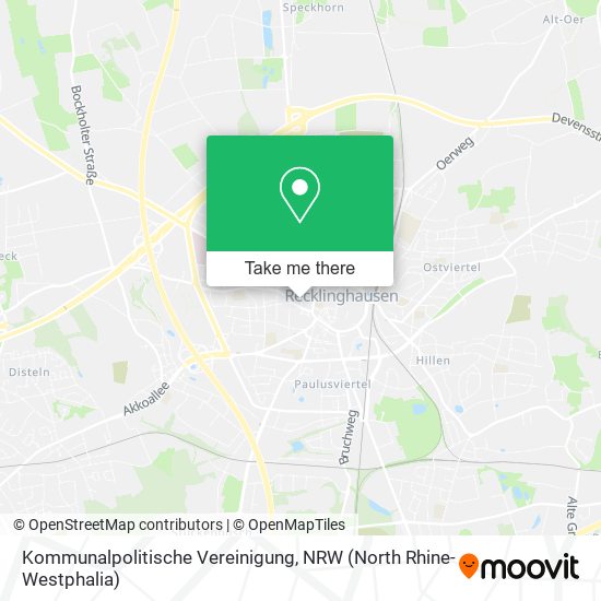 Kommunalpolitische Vereinigung map