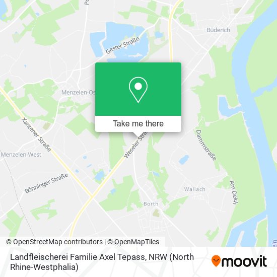 Landfleischerei Familie Axel Tepass map