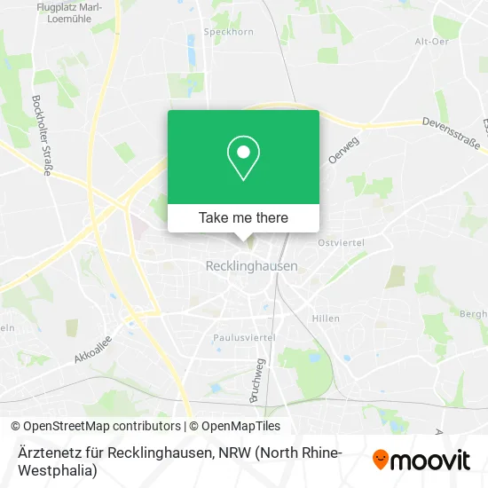 Карта Ärztenetz für Recklinghausen