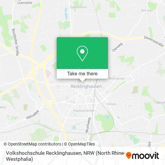Volkshochschule Recklinghausen map