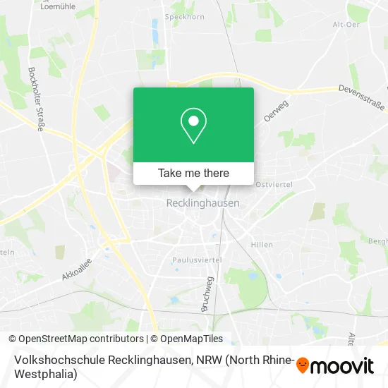 Карта Volkshochschule Recklinghausen
