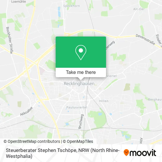 Карта Steuerberater Stephen Tschöpe
