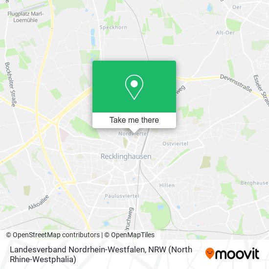 Landesverband Nordrhein-Westfalen map